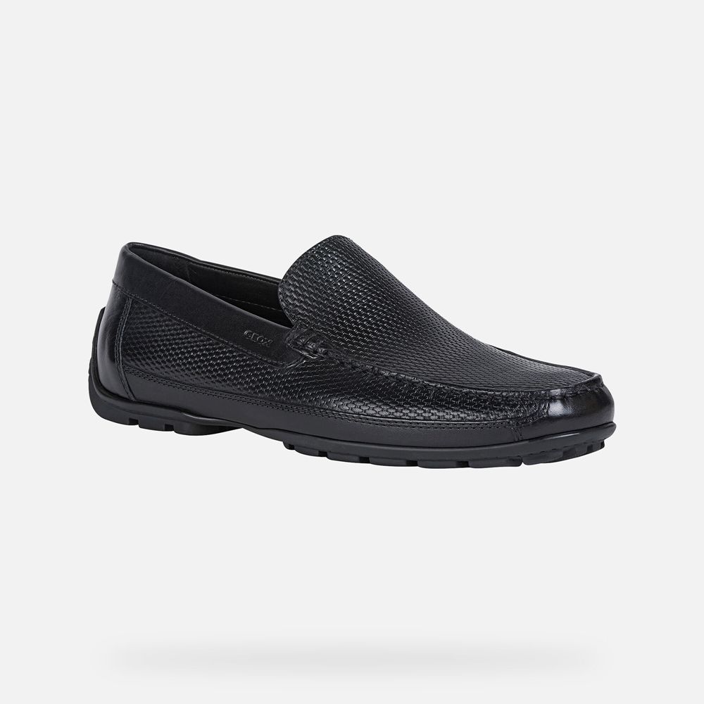 Mocassins Geox Homem Pretas - Moner - QLGDA6503